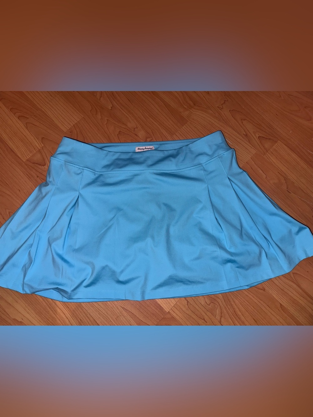 Tommy Bahama Light Blue Flared Golf Skirt